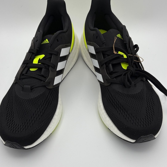 Adidas Black and White Running Shoes with Neon Highlights - Picture 5 of 5